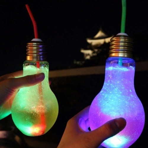 50 Vasos Luminosos Lámpara Drinky Luz Led Cotillón