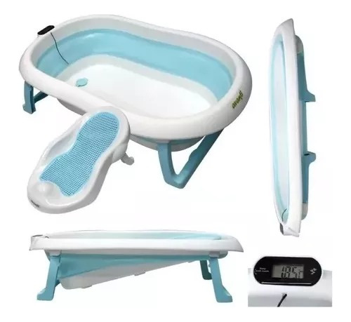 Bañera Para Bebe Plegable Con Soporte Reductor 