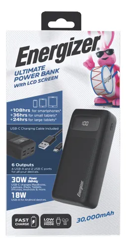 Power Bank Energizer Ultimate 30000mAh