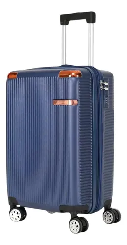 Ygm Malas Mala De Viagem 2085 Azul 55 Cm X 35cm X 25cm 10kg Abs Rodinhas 360 Remoíveis Leva Na Cabine Do Avisão Resistente Para Viagem