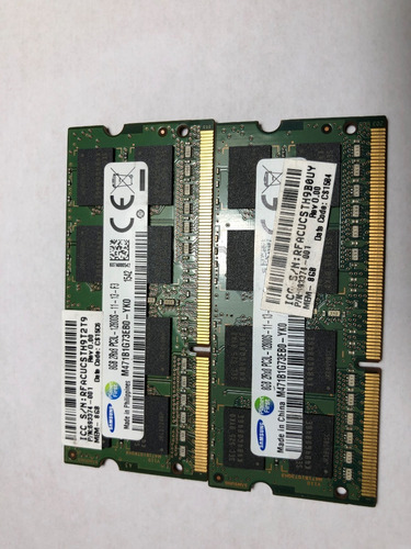 Kit 2x8gb= 16gb Memoria Ram Ddr3 Para Macbook Pro A1278 2012 (Usado)
