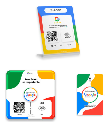 Kit Para Reseñas En Google Reviews | Con Nfc Y Qr