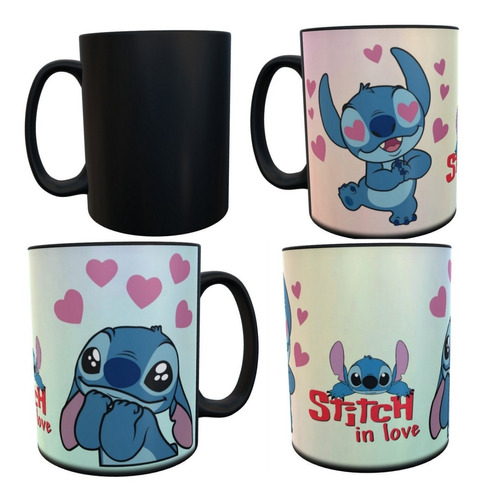 Stich Taza Magica In Love Enamorado Disney Lilo