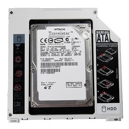 Imagen 2 de 5 de Caddy Segundo Disco Unibody Macbook O Mackbook Pro 13 15 17