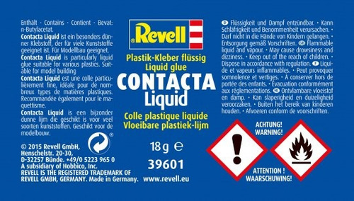 Imagem 5 de 5 de Plastimodelismo Revell Cola Líquida Contacta 18g