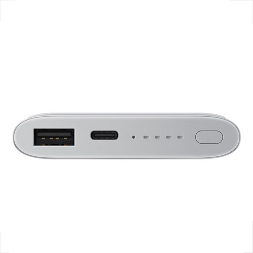 Carregador Turbo Power Bank Portatil Samsung 10000mah Usb-c Cor Prata