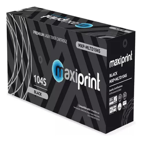 Toner 104s Samsung Maxiprint Mlt-d104s Ml-1660 1665 Scx-3200