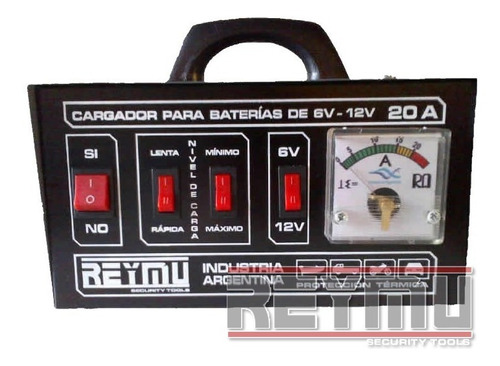 Cargador Baterias Reymu C20 6v/12v 20amp C/amperim Emporio