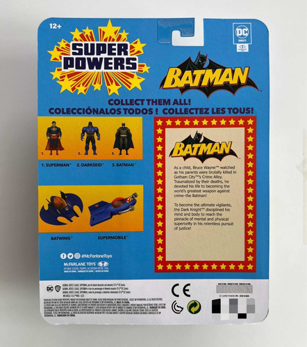 Súper Poderes Mcfarlane Toys Supermán Batman Lantern Darksei