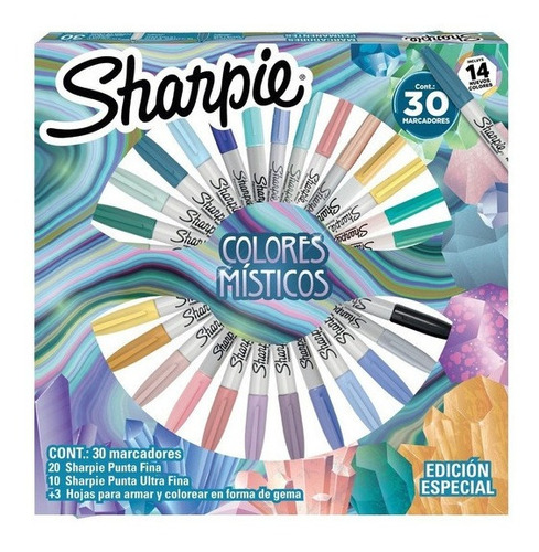 Marcadores Sharpie X30 Colores Misticos Edicion Ruleta