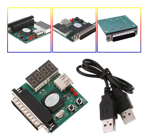 Tester Diagnostico Motherboard Usb Puerto Paralelo