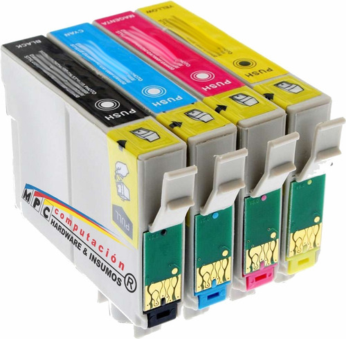 Combo 4 Cartuchos Para Epson T117 4 Col T23/t24/tx105/tx115