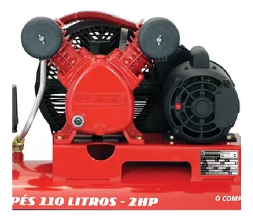 Compressor Chiaperini Red 10 Pés 2 Cv 100 Litros 140 Libras