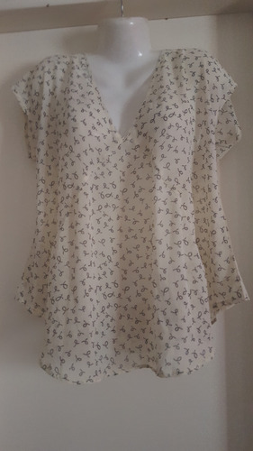 Blusa Talle L Marca Lolita Largo Largo 60 Contorno 128 Gasa