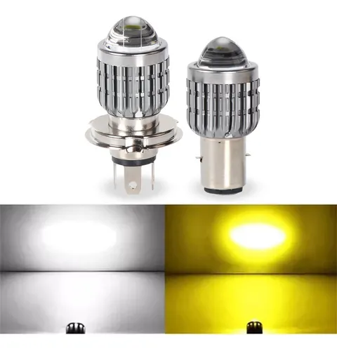 2024 Foco Led Ba20d H4 Faros For Motocicleta Luz Alta Y Baja