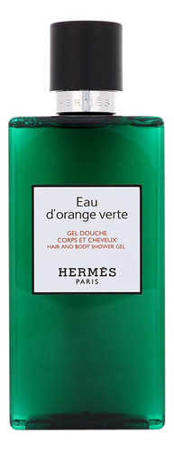 Hermes Eau Dorange Verte - Gel De Ducha Unisex Para Cabello.