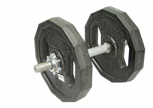 Combo Barra Enroscable Y Dos Discos De 20 Lbs Dixson (40lbs)