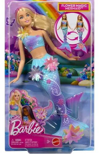 Florida Barbie レア3体セット 完全未使用！ Barbie Boneca Sereia com Transformação de Flor Cabelo Rosa