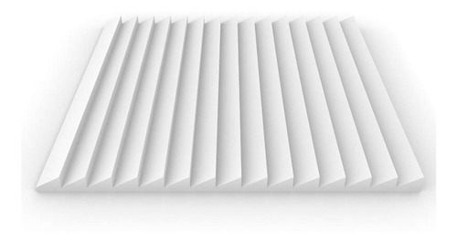 Imagen 3 de 4 de Panel Acústico Premium Blanco Ignifugo - Saw 20mm