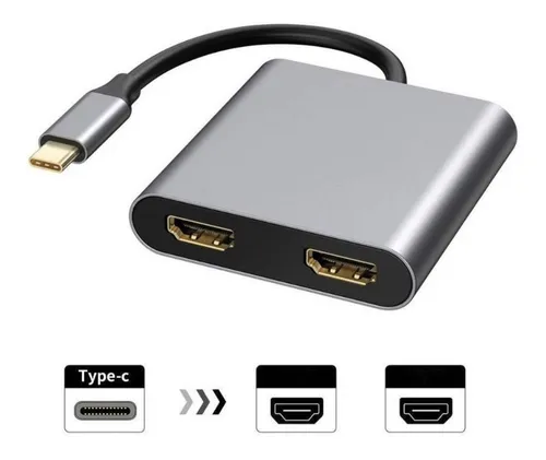 Adaptador USB C a HDMI, compatible con 4K, soporta resoluciones de hasta  3840 x 2160, permite duplicar pantalla en televisores, pantallas,  monitores