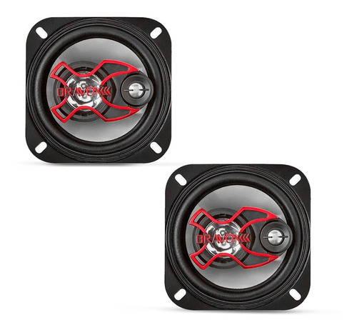 Par Alto Falante Bravox 4 Pol 80w Rms Triaxial Linha X