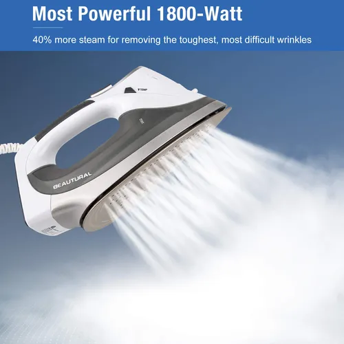 Plancha De Vapor Beautural 1800 W Con Pantalla Lcd Digital 3