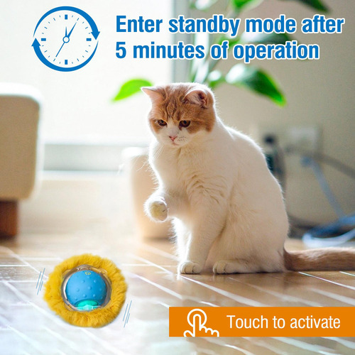 Juguetes Interactivos Para Gatos Bola Recargable Automática