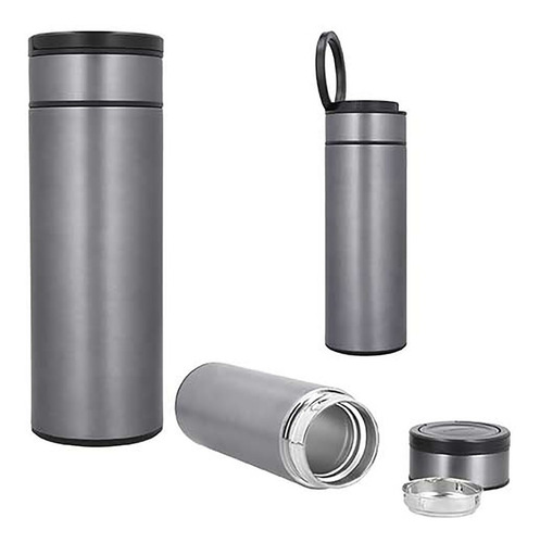 Imagen 1 de 10 de Termo De Acero Inox Con Colador De 500ml