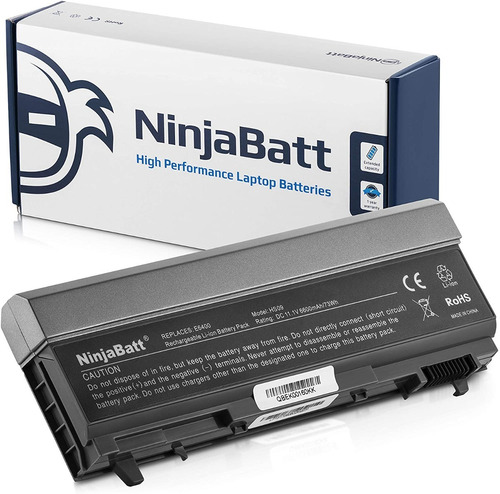Bateria Para Portatil De 9 Celdas Para Dell E6400 73wh Ninja