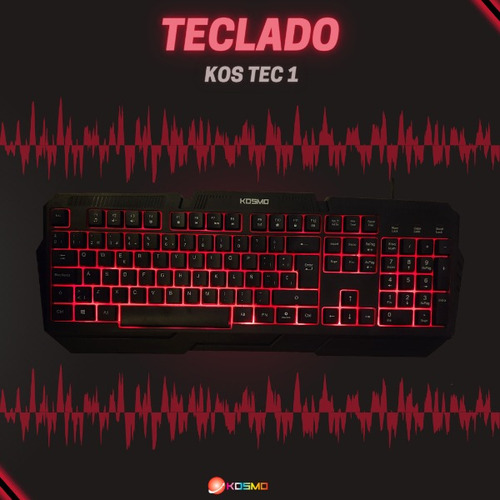 Teclado Gamer Kosmo Retroiluminado Kos-tec1 Pc Multimedia