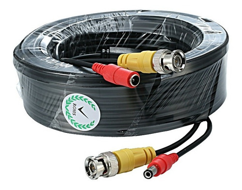 Cable Para Camara De Seguridad Cctv Video Bnc Y Poder 50 Mts