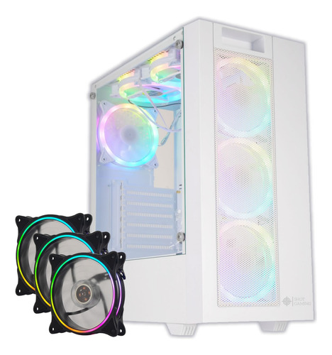 Gabinete Gamer Shot Gaming 8015 Rgb + 3 Fanes 120mm Rgb Temp