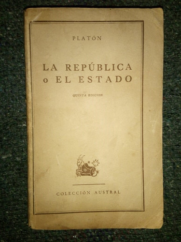 Libro La República O El Estado Platón