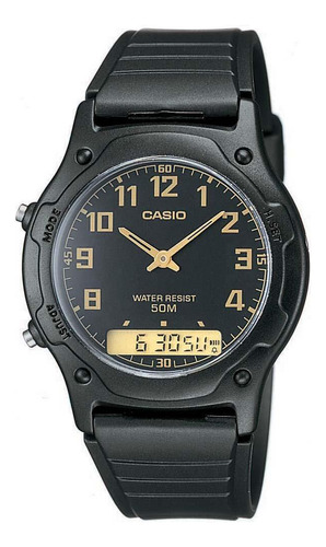 Relógio Masculino Casio Anadigi Mundial Aw-49h-1bvdf