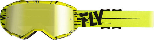 Goggles Motocross Enduro Fly Racing Zone Amarillo/ Negro Lente Dorado Armazón Amarillo