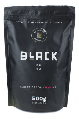 Erva Tereré  Premium 500g  - Black Erva Sabor: Cereja Ice