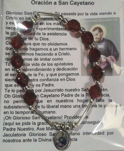 Imagen 3 de 3 de Pack 6 Pulsera De San Cayetano, Hecha A Mano