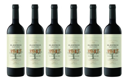 Vino El Esteco Old Vines Cabernet Sauvignon X750cc Caja X6