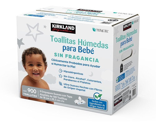 Toallitas Húmedas Para Bebé 900 Pzs Kirkland