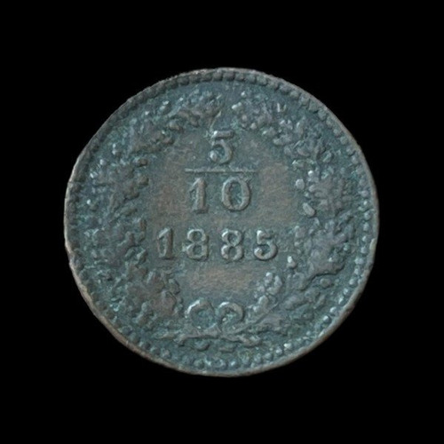 Moneda Austria 5/10 Kreuzer De 1885