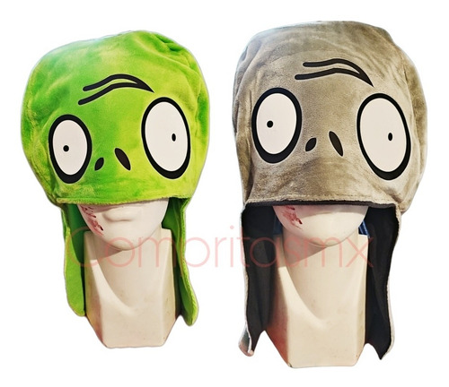 Gorro Gorrita Orejitas Para Niños Frio Zombi Contra Plantasb