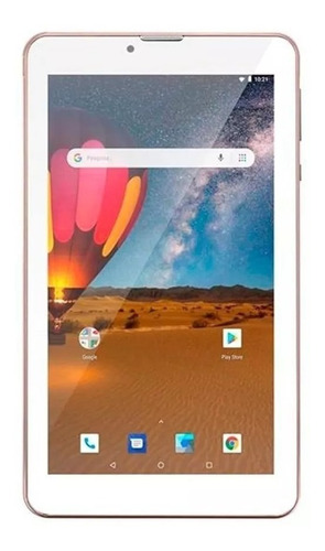 Tablet Multilaser 3g M7 Plus Dual Chip 16gb Quad Core Rosa