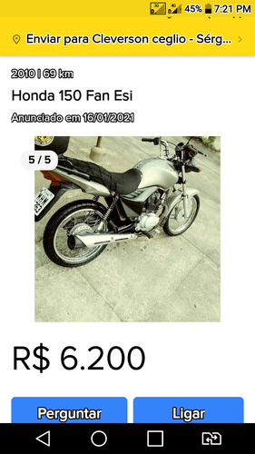 Honda 150 Esd Injetada