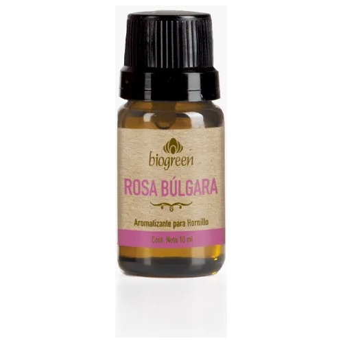 Aromatizante Para Hornillo Rosa Bulgara Biogreen 10ml.