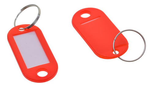 50x Llavero De Plástico Impermeable De Color De Rojo