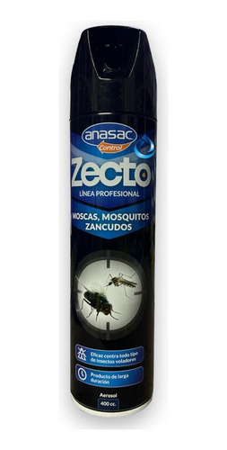 Insecticida Moscas Y Mosquitos En Aerosol 400cc Anasac