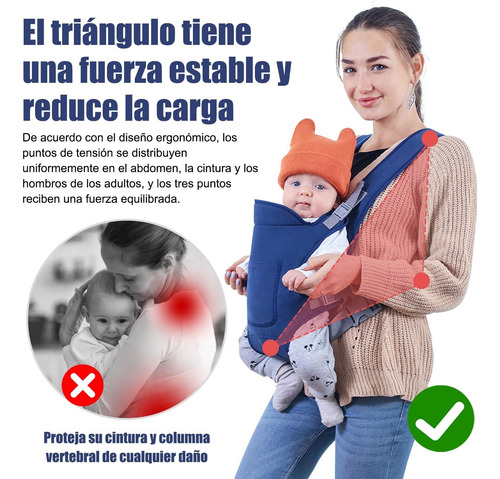 Cangurera Para Bebe,mochilas Portabebé Ergonómico W