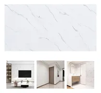 Comprar 50 Painel 3d Revestimento Parede Autocolante 60 X 30 Mármore Cor Mármore Branco Marca Hibo