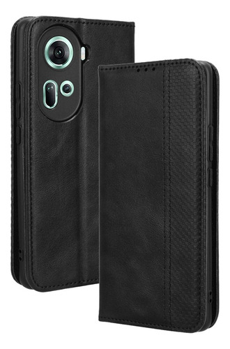 For Oppo Reno11 5g Vintage Wallet Card Slot Shockproof Case