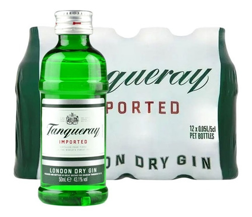 Gin Tanqueray 47% Alc 50ml Miniatura X12 Uds. (plástico)